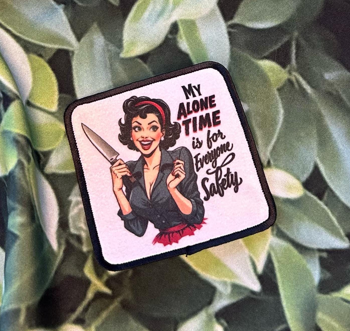 Sassy Patches- Sublimation- My Alone Time Is For Everyone's Safety- Shhh I'm Reading- Books- Iron On- Funny Patches