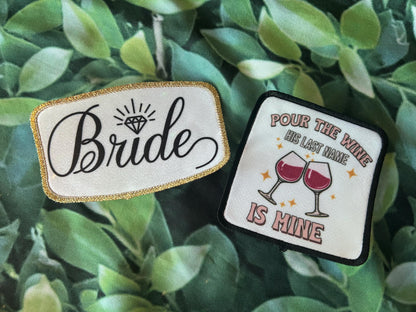 Bride Patches- Sassy Bride- Ring Finger- Wedding Patches