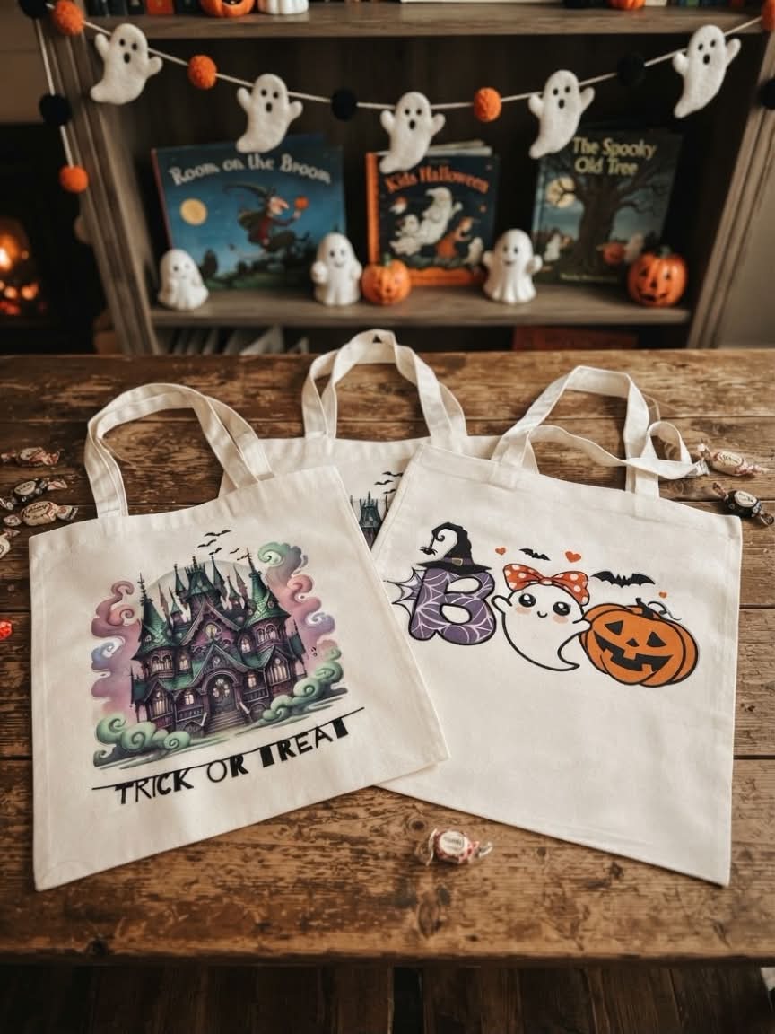 Halloween Treat Bags!! Custom Tote Bags for Kiddos