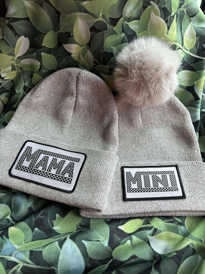 Mama & Mini Beanies- Matching Beanies- Matching Hats- Winter Hats- Beanies- Mama Beanie- Mini Beanie