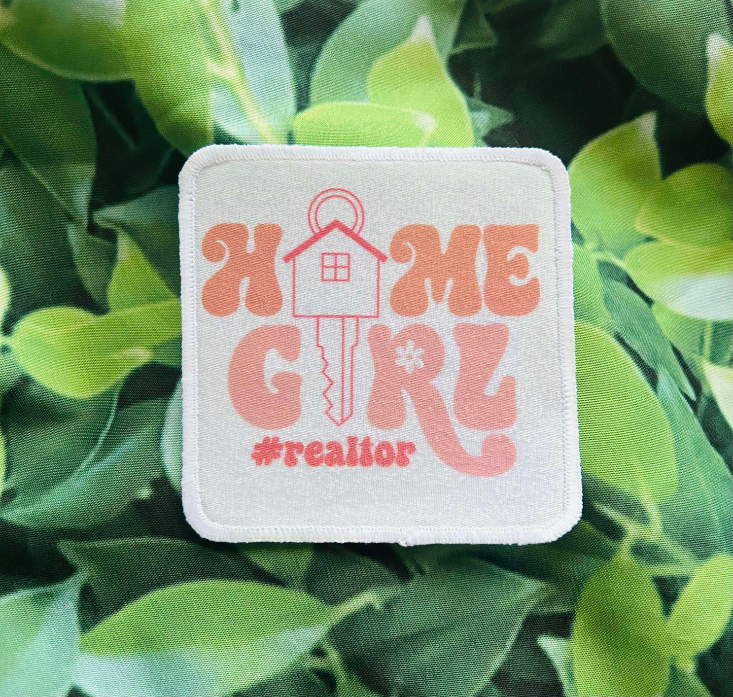 Real Estate Patches- Patches- Hat Patches- Trucker Hat Patches- Home Gurl- Real Estate Is My Hustle- Custom Patches