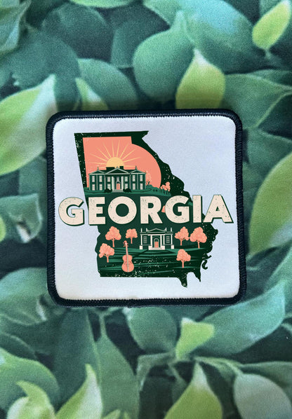 State Patches- Florida- Maine- Ohio- Texas- Georgia- California- Arizona- Rhode Island- Colorful Patches- Sublimation- Iron On