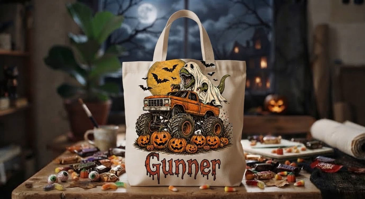 Halloween Treat Bags!! Custom Tote Bags for Kiddos