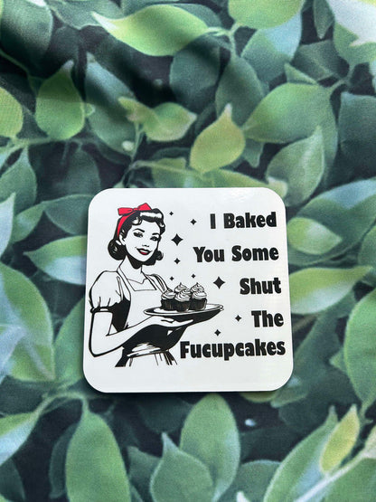 Sassy Magnets- Retro- Magnets- Baking Because Murder is Wrong- I Baked You Some- I Think I'll Skip My Meds Today- Funny Magnets- Retro Women