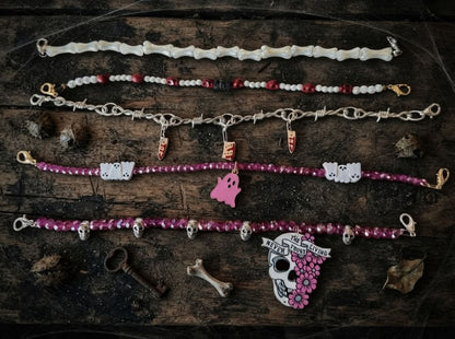 Halloween Trucker Hat Chain- Spikes- Meat Cleaver