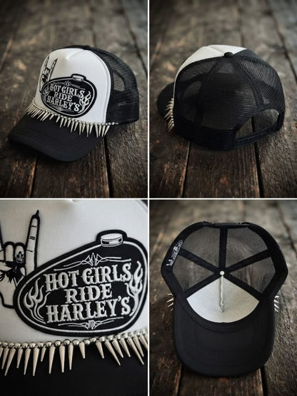 Hot Girls Ride Harleys Trucker Hat
