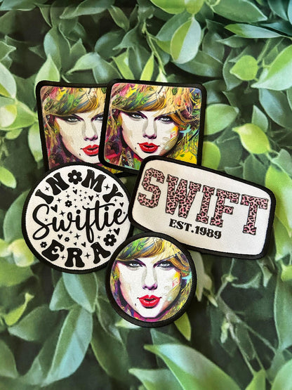 Taylor Swift Patch- Full Color Taylor Swift Face- Sublimation Patch- Hat Patch- Trucker Hat Patch