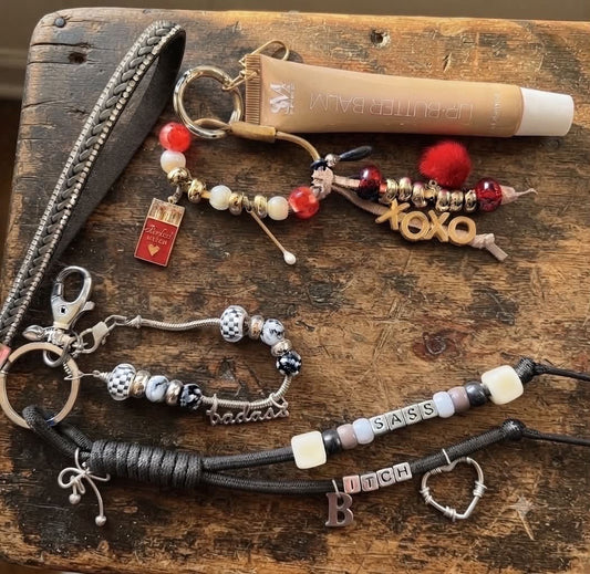 KEYCHAINS! One of a Kind - Sassy- Lipgloss