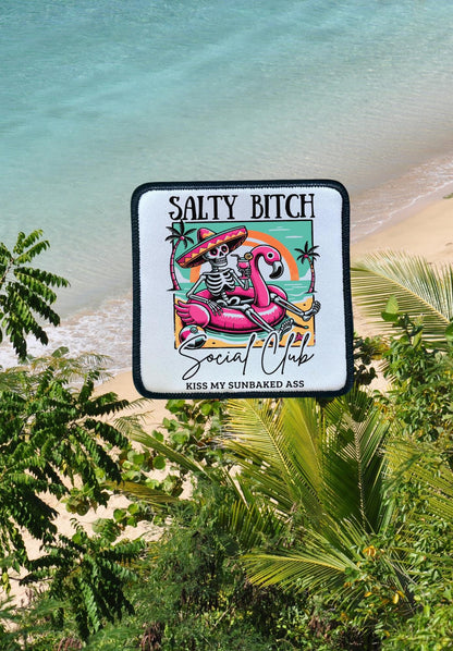 Summer Patches- Hat Patches- Colorful- Trucker Hat Patches- Custom Patches- Custom Trucker Hats- Floating the River- Iron On