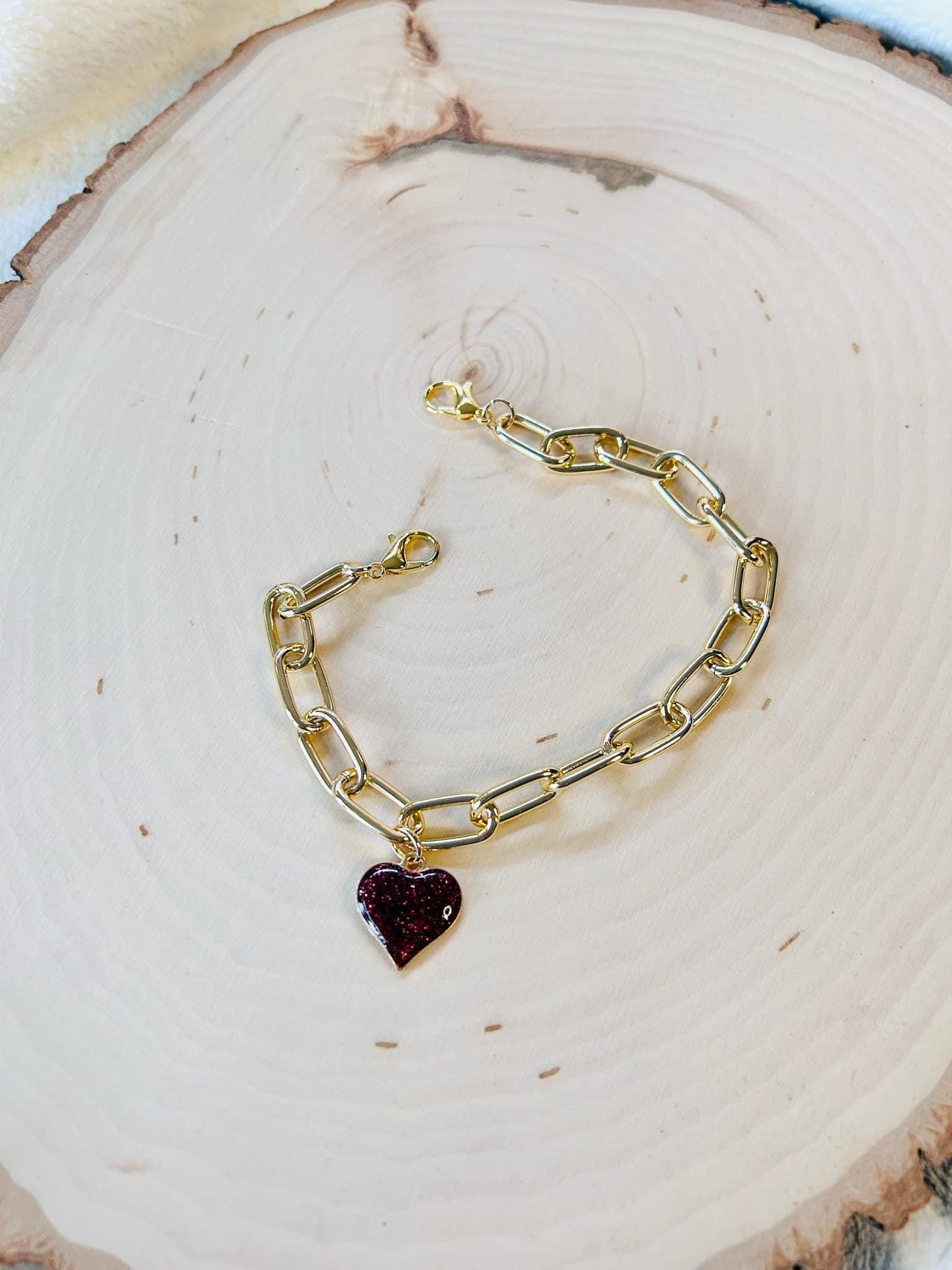 Heart Hat Chains! Gold Chain- Sparkly Hearts- Heart Charms- Trucker Hats- Trucker Hat Chain