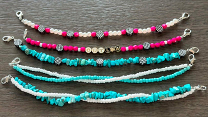 Country Girl Hat Chains- Country- Turquoise- Custom Chains- Trucker Hat Chains