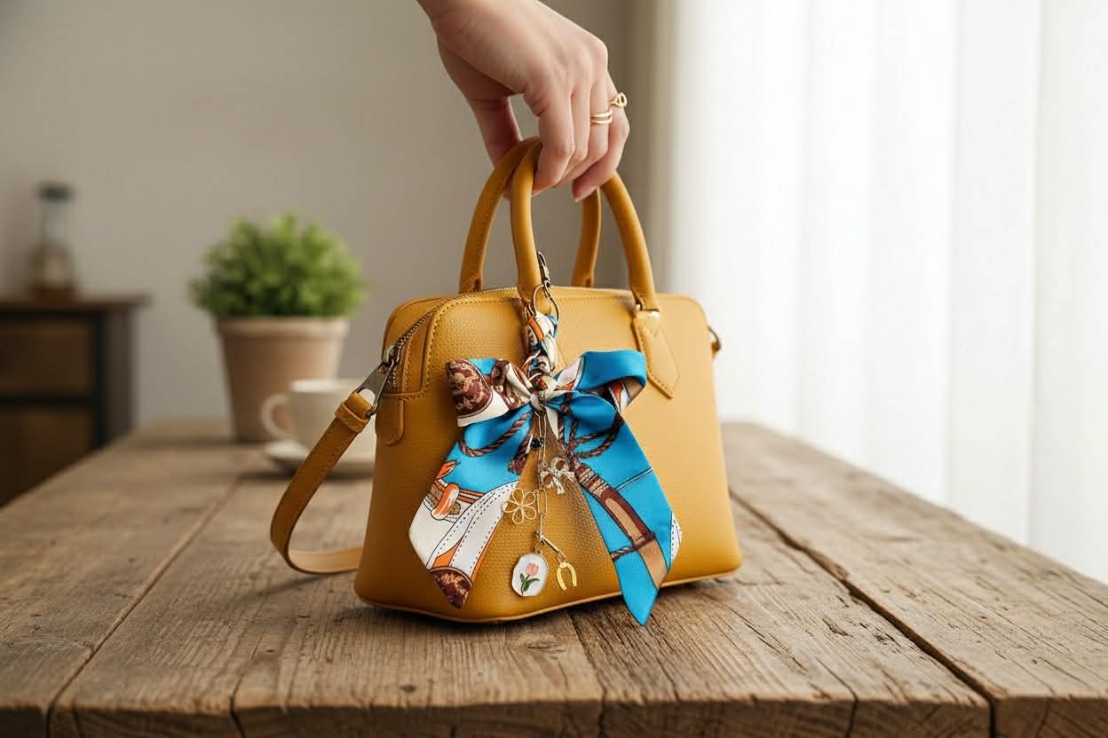 Keychains- Silk Bow- Charms- Backpack Charms- Purse Chains