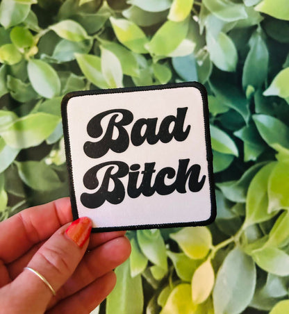 Bad Bitch -Sublimation Patch- Trucker Hat Patch- Patches- Custom Patches- Iron On