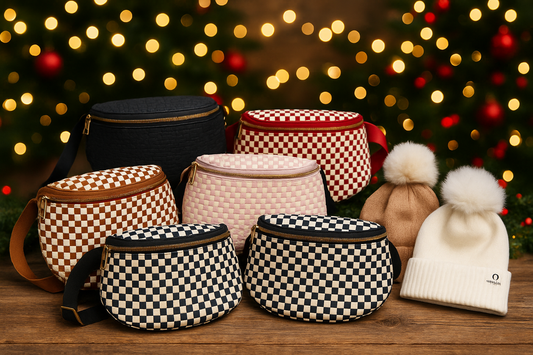 Trendy Crossover- Leather- Weaved- Checkered- Patches