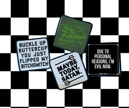 Edgy Patches! Retro-Sassy-Custom- Sublimation-Iron On