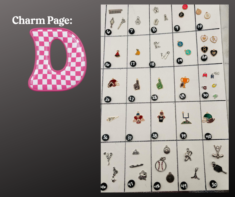 Charms! 100's of Original Charms- Charm Jewelry- Purse Chains- Keychains