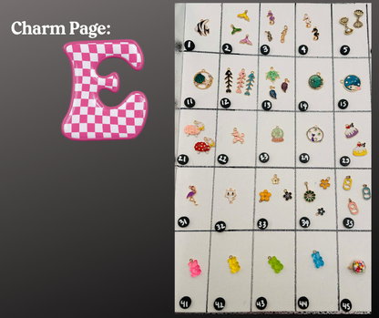 Charms! 100's of Colorful Charms- Charm Jewelry- Keychains