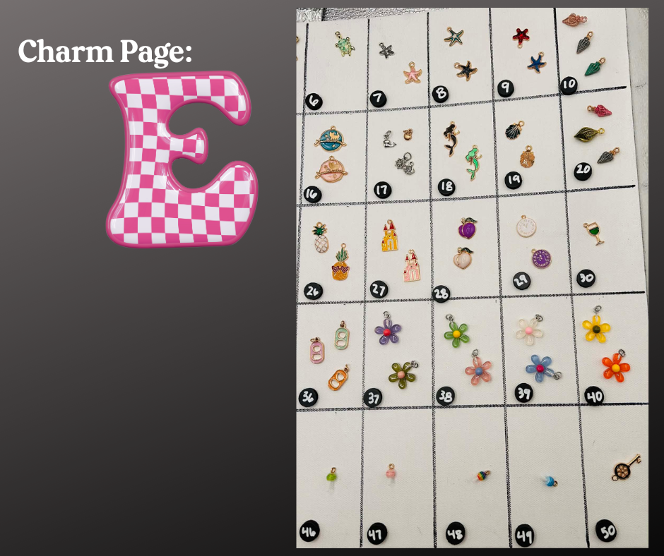 Charms! 100's of Colorful Charms- Charm Jewelry- Keychains