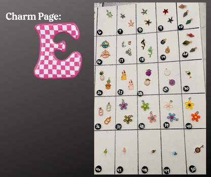 Charms! 100's of Colorful Charms- Charm Jewelry- Keychains