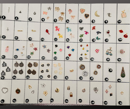 Charms- 100's of Original Charms- Charm Jewelry- Purse Charms- Keychains (B)