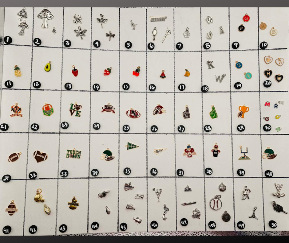 Charms! 100's of Original Charms- Charm Jewelry- Purse Chains- Keychains