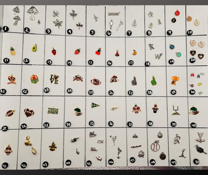 Charms! 100's of Original Charms- Charm Jewelry- Purse Chains- Keychains