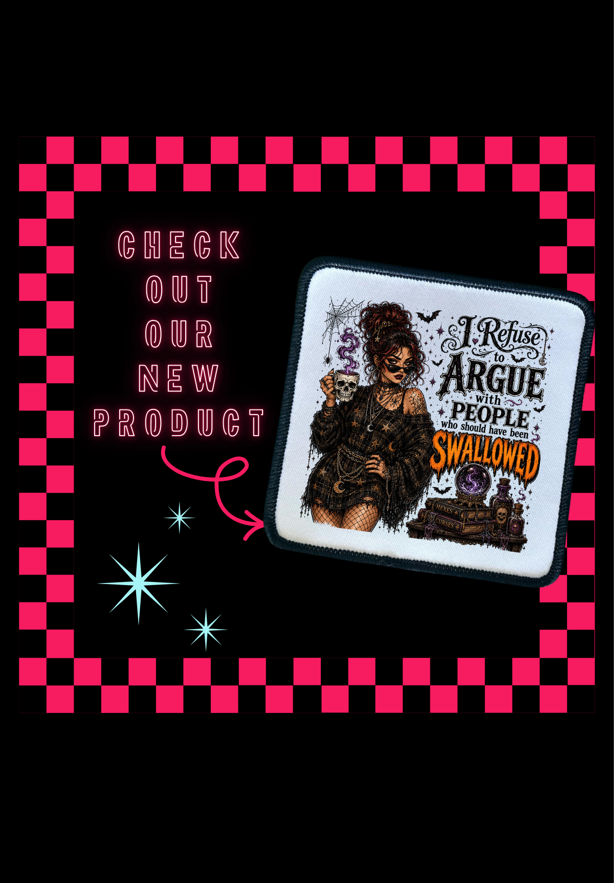 Halloween Patches- Sublimation- Iron On- Sassy