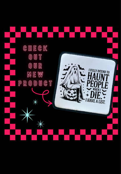 Halloween Patches- Sublimation- Iron On- Sassy
