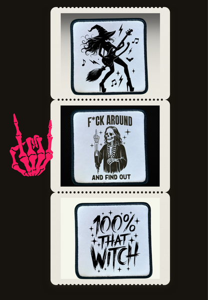 Halloween Patches- Sublimation- Iron On- Sassy