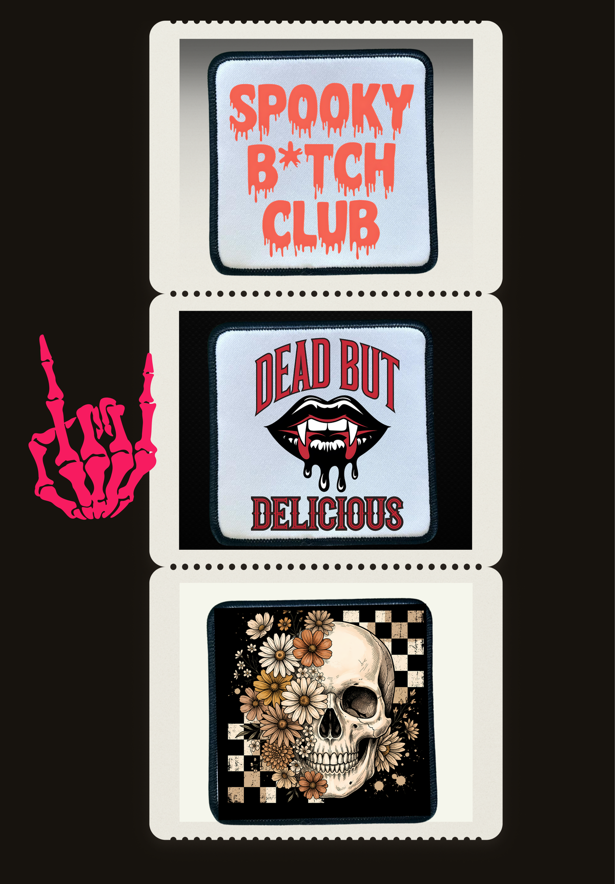 Halloween Patches- Sublimation- Iron On- Sassy