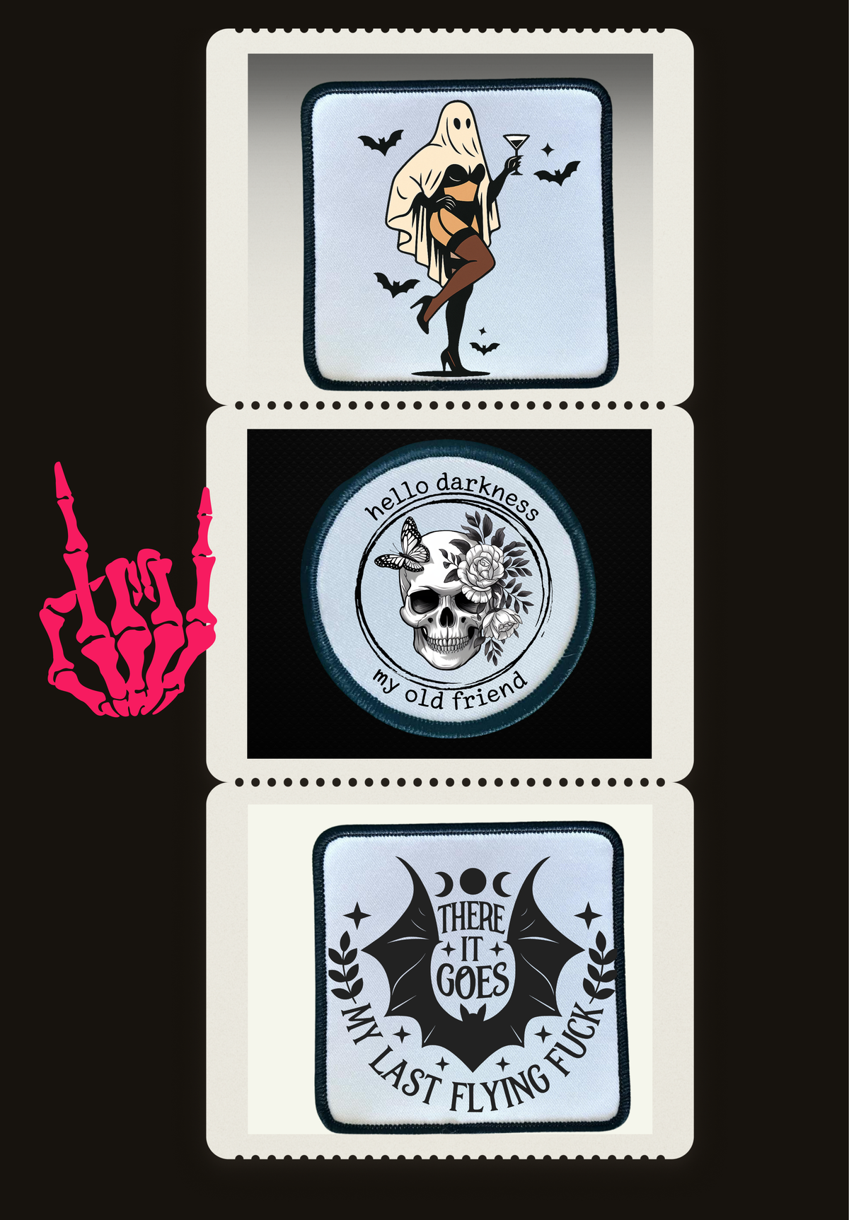 Halloween Patches- Sublimation- Iron On- Sassy