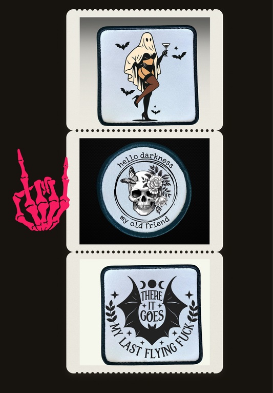 Halloween Patches- Sublimation- Iron On- Sassy