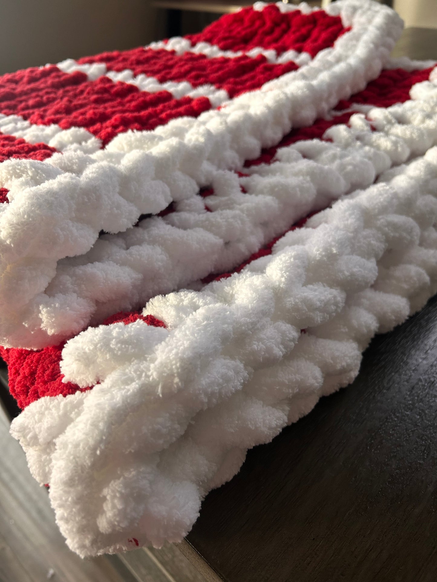 Chunky Hand Knit Blanket
