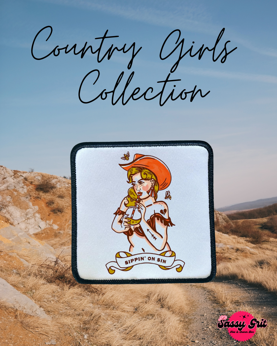 Country Girl Collection- Patches- Sassy- Ella Langley- Iron On