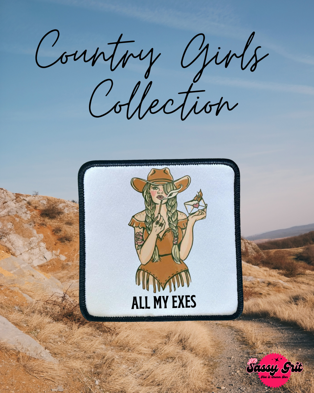 Country Girl Collection- Patches- Sassy- Ella Langley- Iron On
