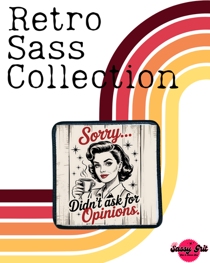 Sassy Retro Women- Patches- Iron On