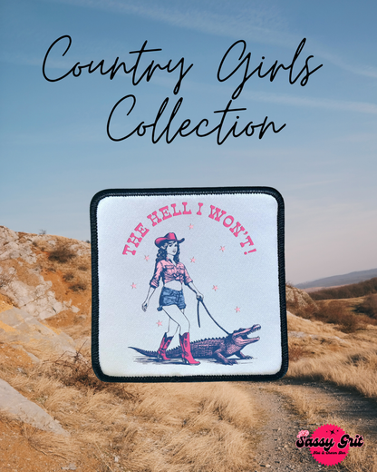 Country Girl Collection- Patches- Sassy- Ella Langley- Iron On