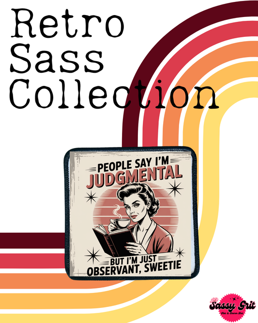 Sassy Retro Women- Patches- Iron On
