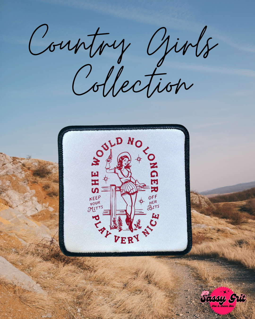 Country Girl Collection- Patches- Sassy- Ella Langley- Iron On