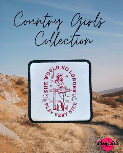 Country Girl Collection- Patches- Sassy- Ella Langley- Iron On