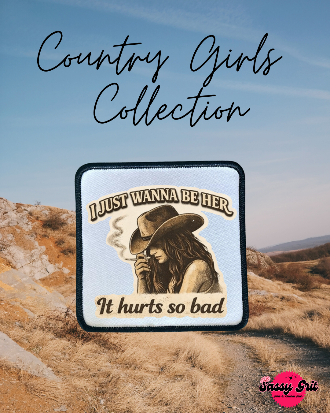 Country Girl Collection- Patches- Sassy- Ella Langley- Iron On