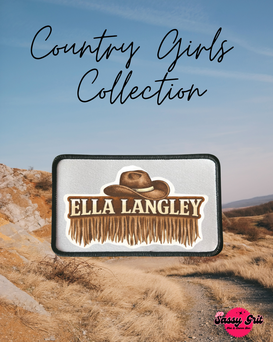 Country Girl Collection- Patches- Sassy- Ella Langley- Iron On