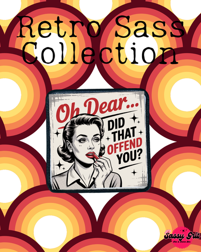 Sassy Retro Women- Patches- Iron On