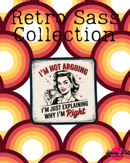 Sassy Retro Women- Patches- Iron On
