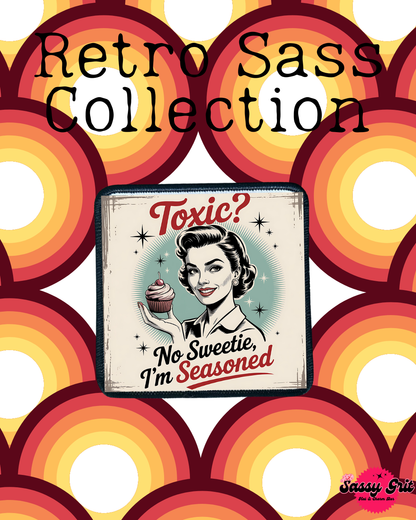 Sassy Retro Women- Patches- Iron On