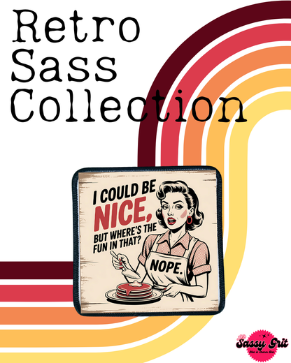 Sassy Retro Women- Patches- Iron On