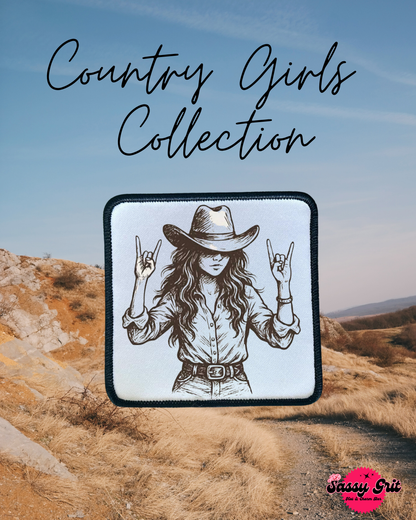 Country Girl Collection- Patches- Sassy- Ella Langley- Iron On