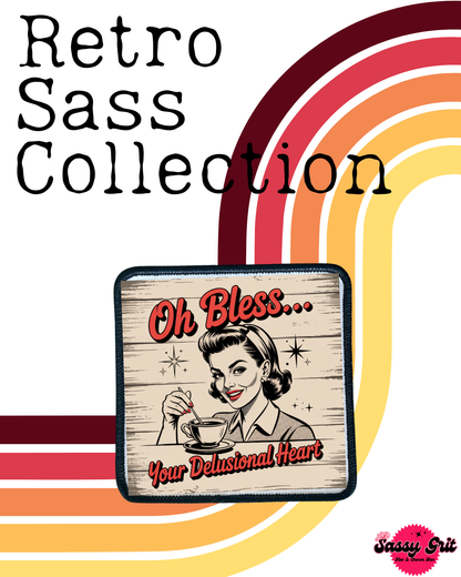 Sassy Retro Women- Patches- Iron On
