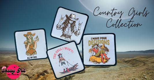 Country Girl Collection- Patches- Sassy- Ella Langley- Iron On