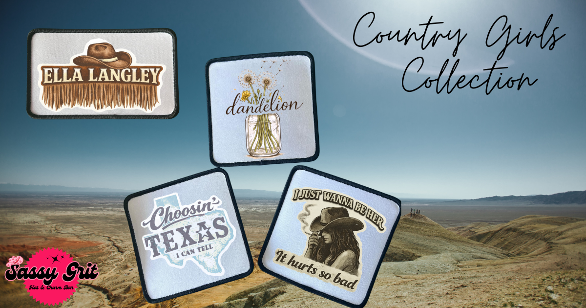 Country Girl Collection- Patches- Sassy- Ella Langley- Iron On